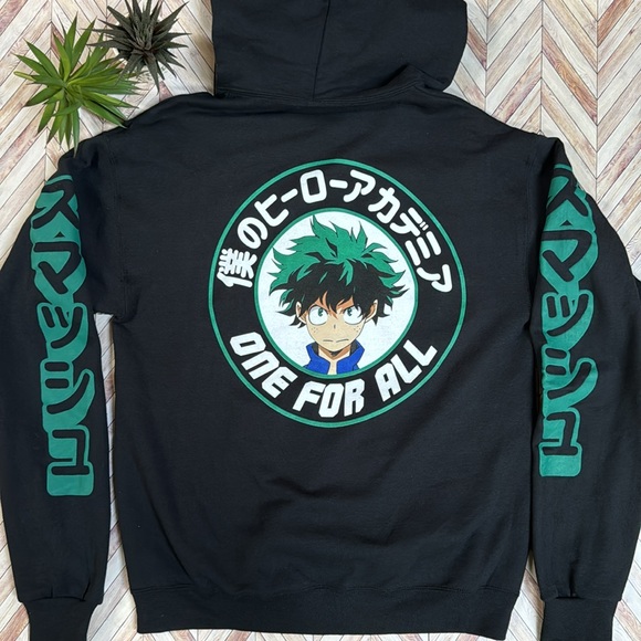 Other - My Hero Academia Deku One For All Black Unisex Hoodie